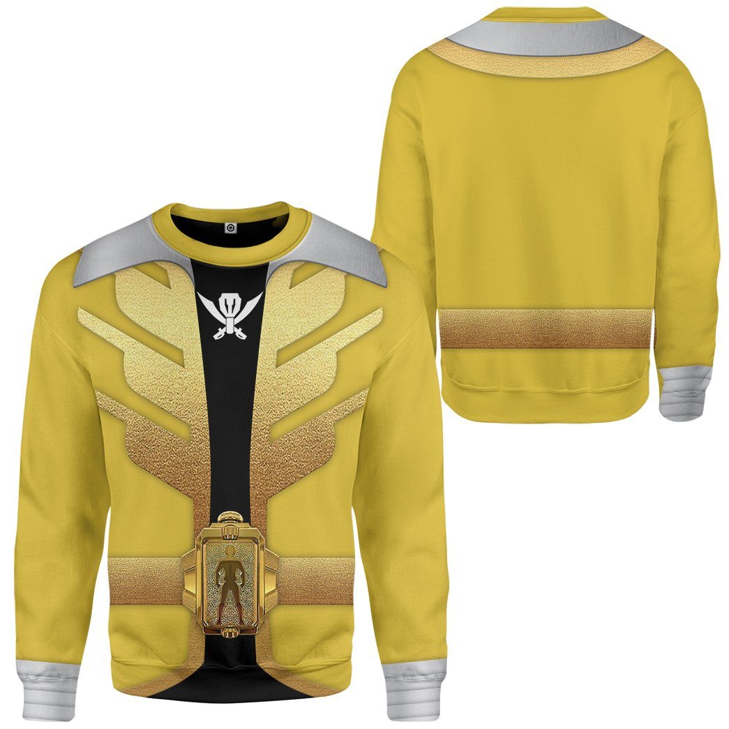 Klothek 3D Power Rangers Megaforce Yellow Ranger Custom Tshirt Hood | Price in USA, Best Quality