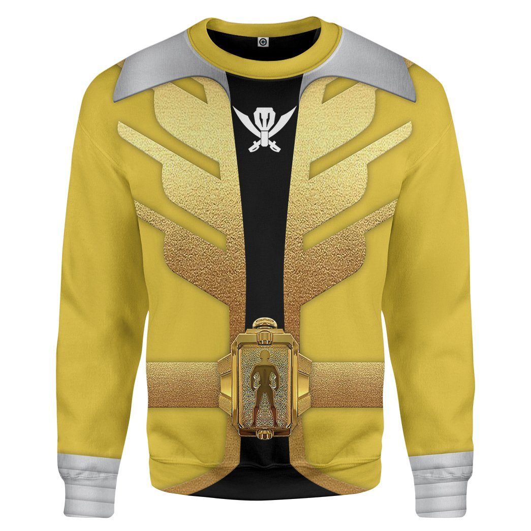 Klothek 3D Power Rangers Megaforce Yellow Ranger Custom Tshirt Hood | Price in USA, Best Quality