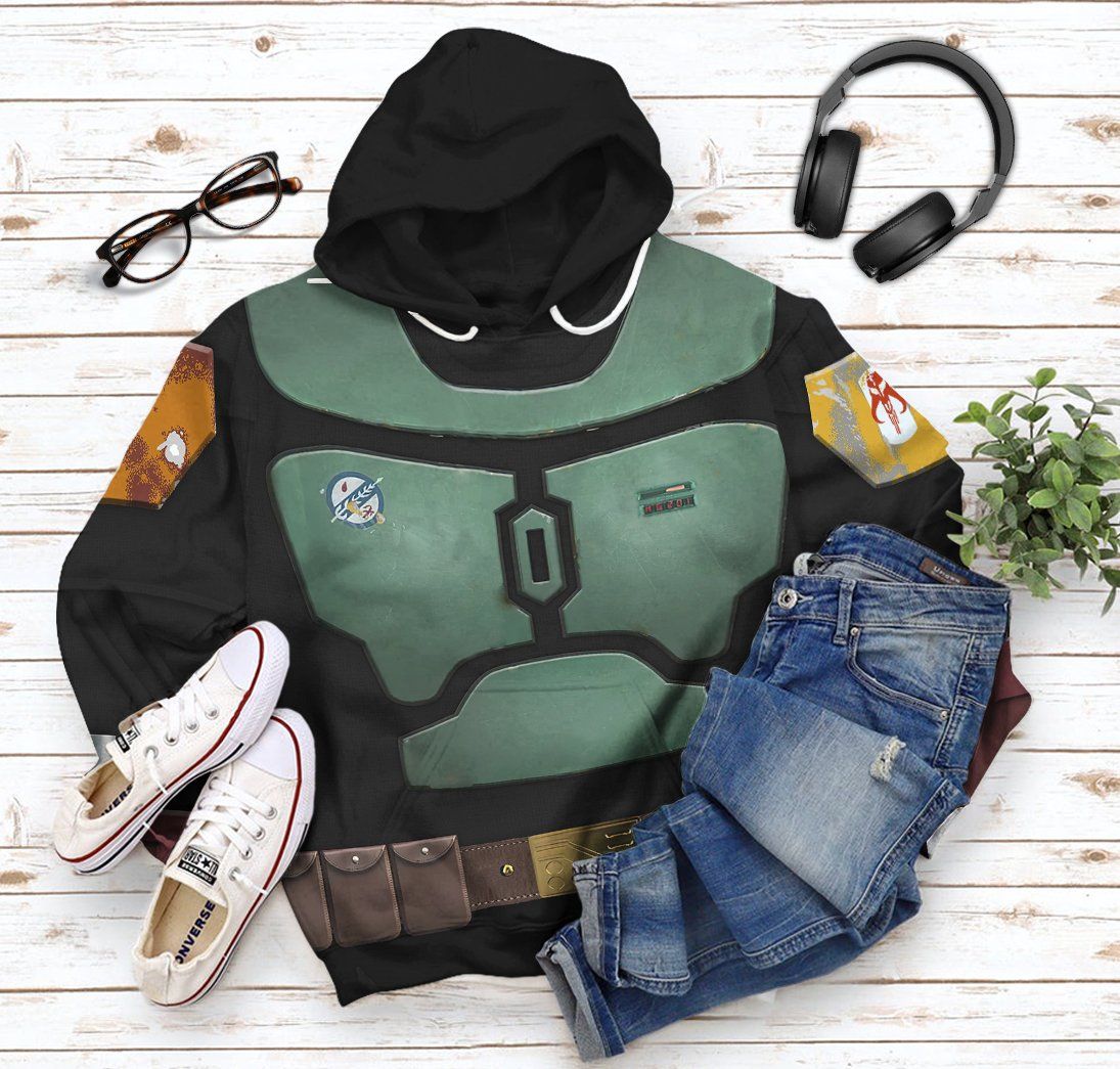 Klothek 3D S.W Boba Fett In The Black Mando Season 2 Tshirt Hoodie | Price in USA, Best Quality