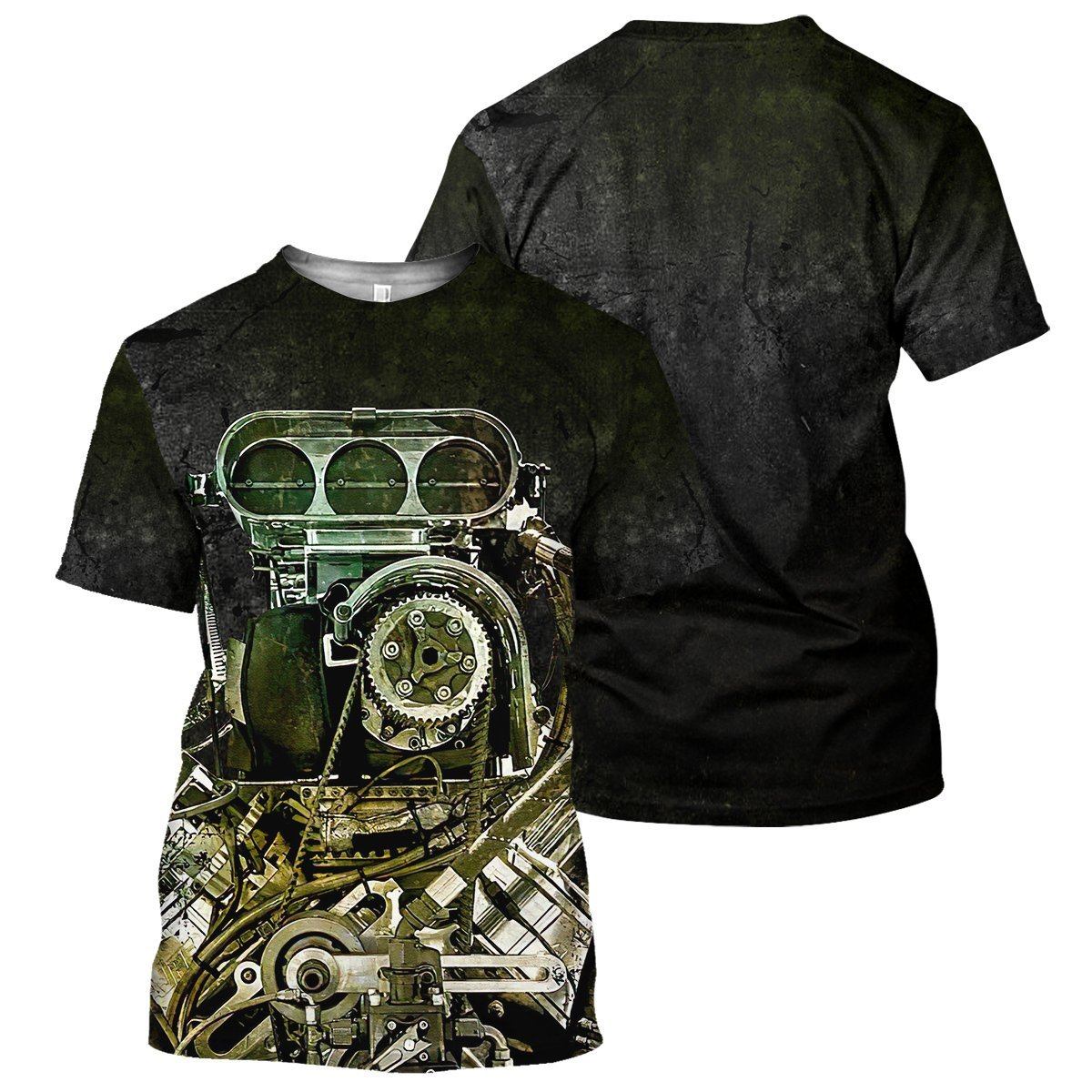 Klothek Black Drag Racing - 3D All Over Printed Shirt | Price in USA, Best Quality