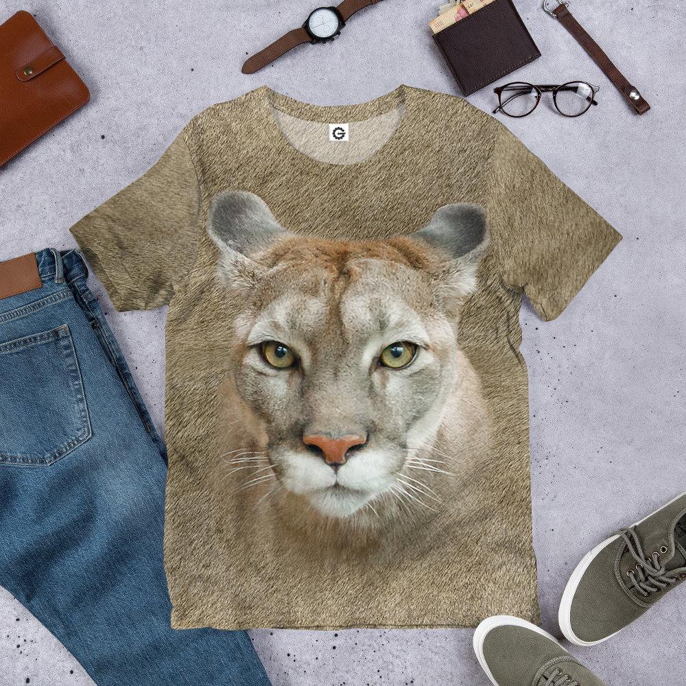 Klothek 3D Cougar Front And Back Tshirt Hoodie Apparel | Price in USA, Best Quality