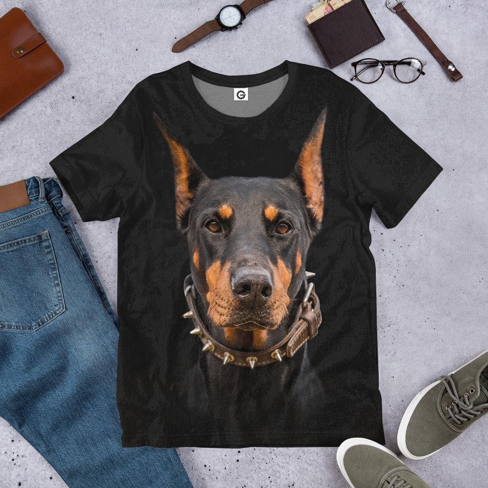 Klothek 3D Doberman Pinscher Dog Front And Back Tshirt Hoodie Appar | Price in USA, Best Quality