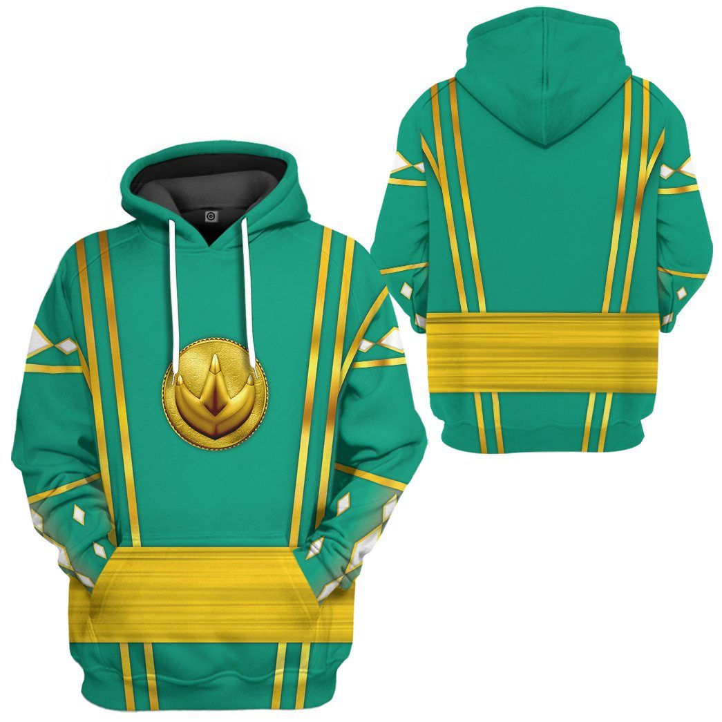 Klothek 3D Green Ninja Mighty Morphin Power Rangers Custom Tshirt H | Price in USA, Best Quality