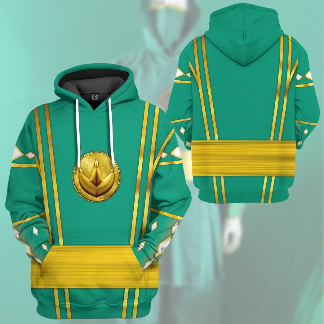 Klothek 3D Green Ninja Mighty Morphin Power Rangers Custom Tshirt H | Price in USA, Best Quality