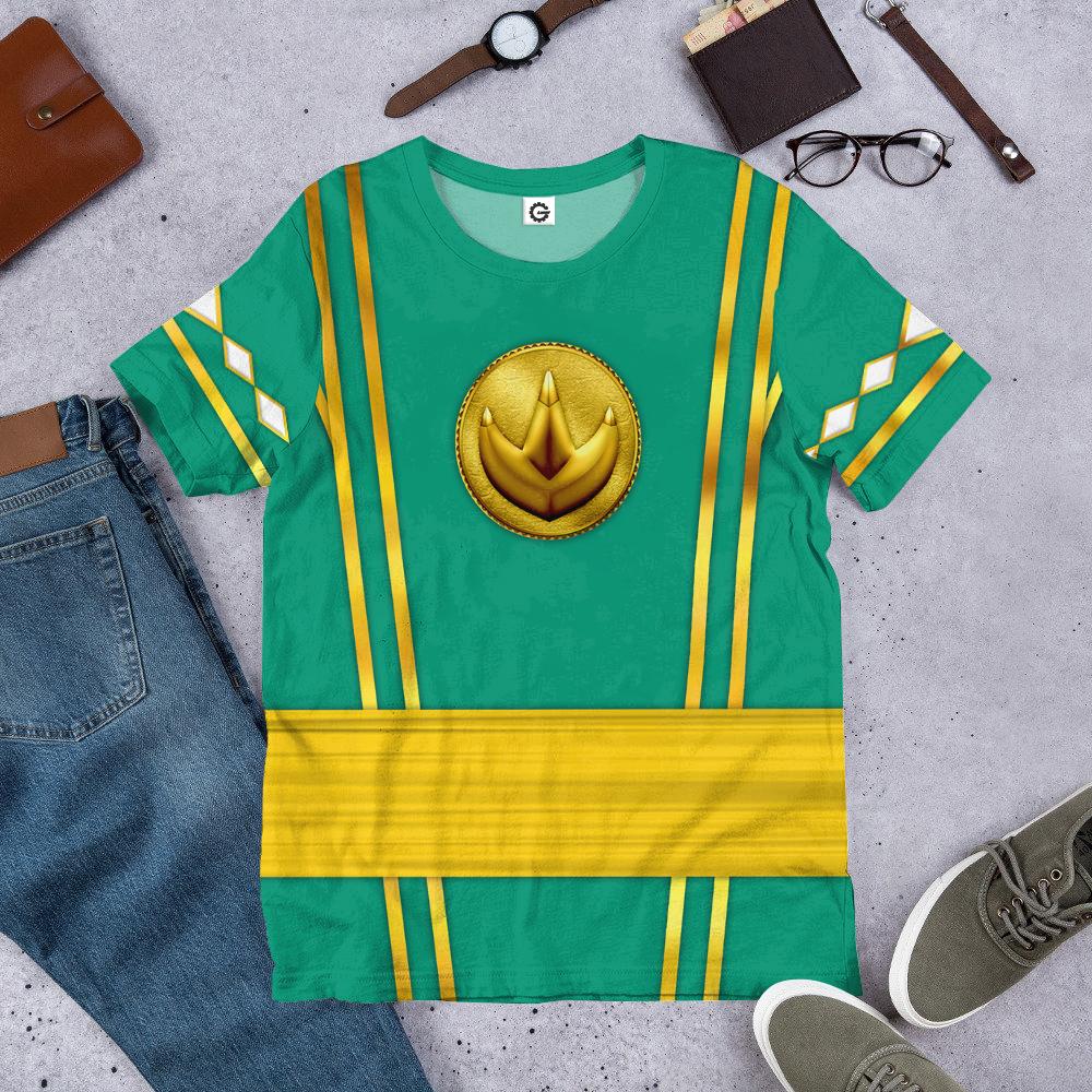 Klothek 3D Green Ninja Mighty Morphin Power Rangers Custom Tshirt H | Price in USA, Best Quality