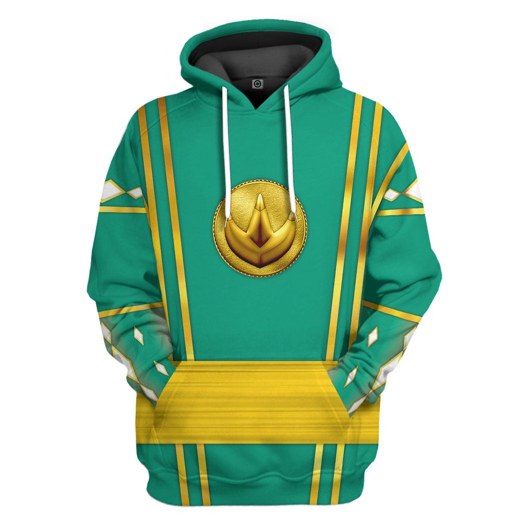 Klothek 3D Green Ninja Mighty Morphin Power Rangers Custom Tshirt H | Price in USA, Best Quality