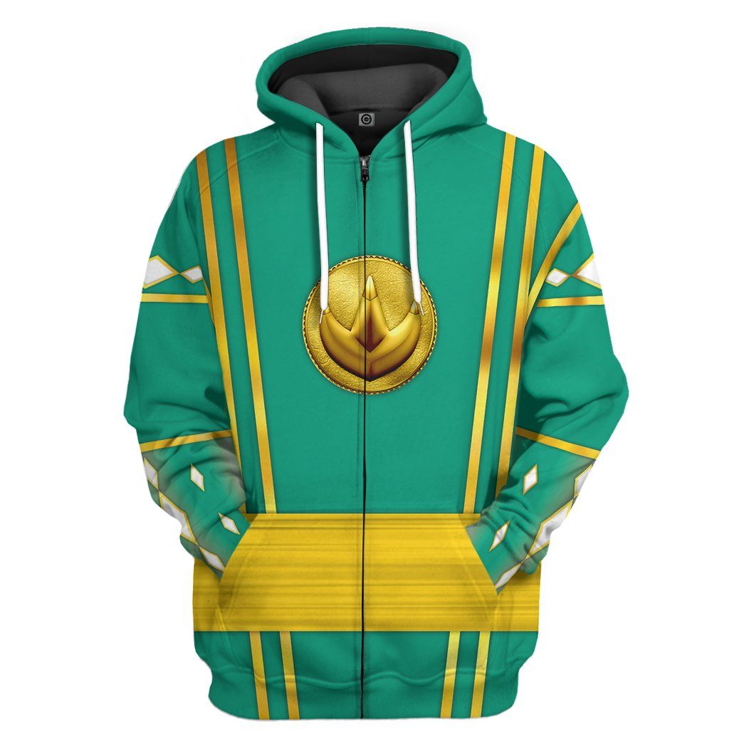 Klothek 3D Green Ninja Mighty Morphin Power Rangers Custom Tshirt H | Price in USA, Best Quality