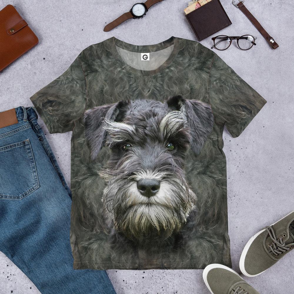 Klothek 3D Miniature Schnauzer Dog Front And Back Tshirt Hoodie App | Price in USA, Best Quality