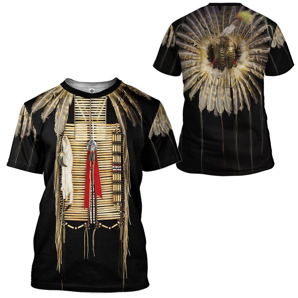 Klothek 3D Native Black Pattern Feather Tshirt Hoodie Apparel | Price in USA, Best Quality