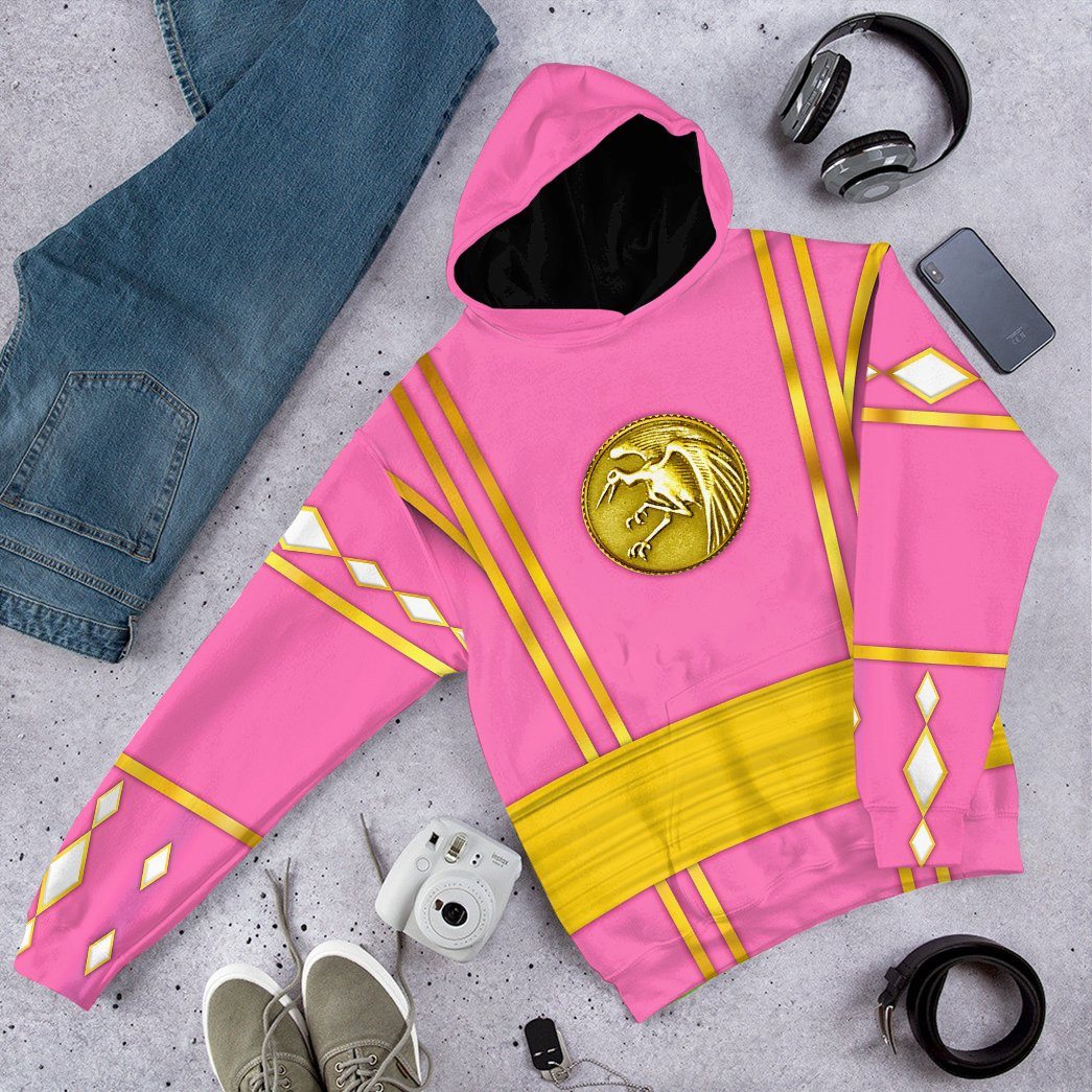 Klothek 3D Pink Ninja Mighty Morphin Power Rangers Custom Tshirt Ho | Price in USA, Best Quality