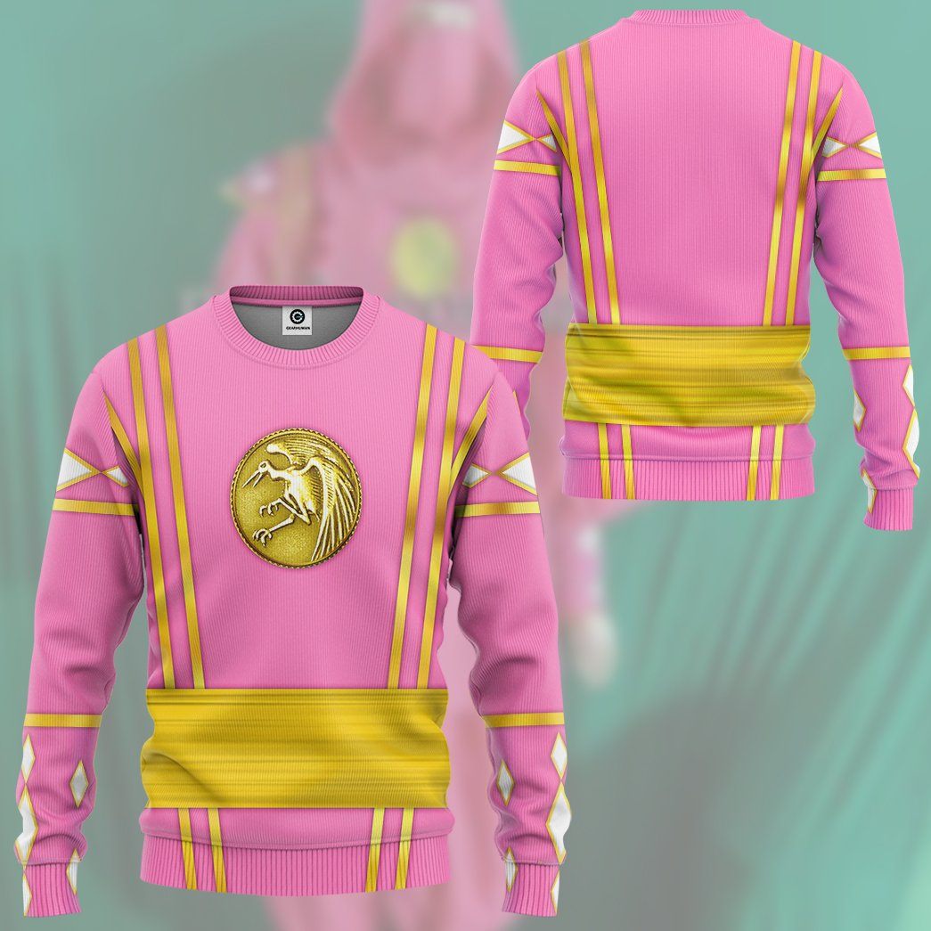 Klothek 3D Pink Ninja Mighty Morphin Power Rangers Custom Tshirt Ho | Price in USA, Best Quality