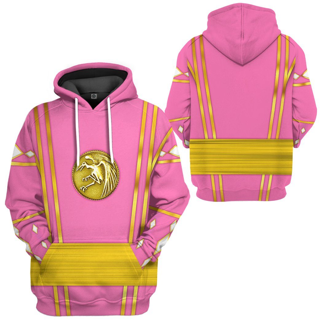 Klothek 3D Pink Ninja Mighty Morphin Power Rangers Custom Tshirt Ho | Price in USA, Best Quality