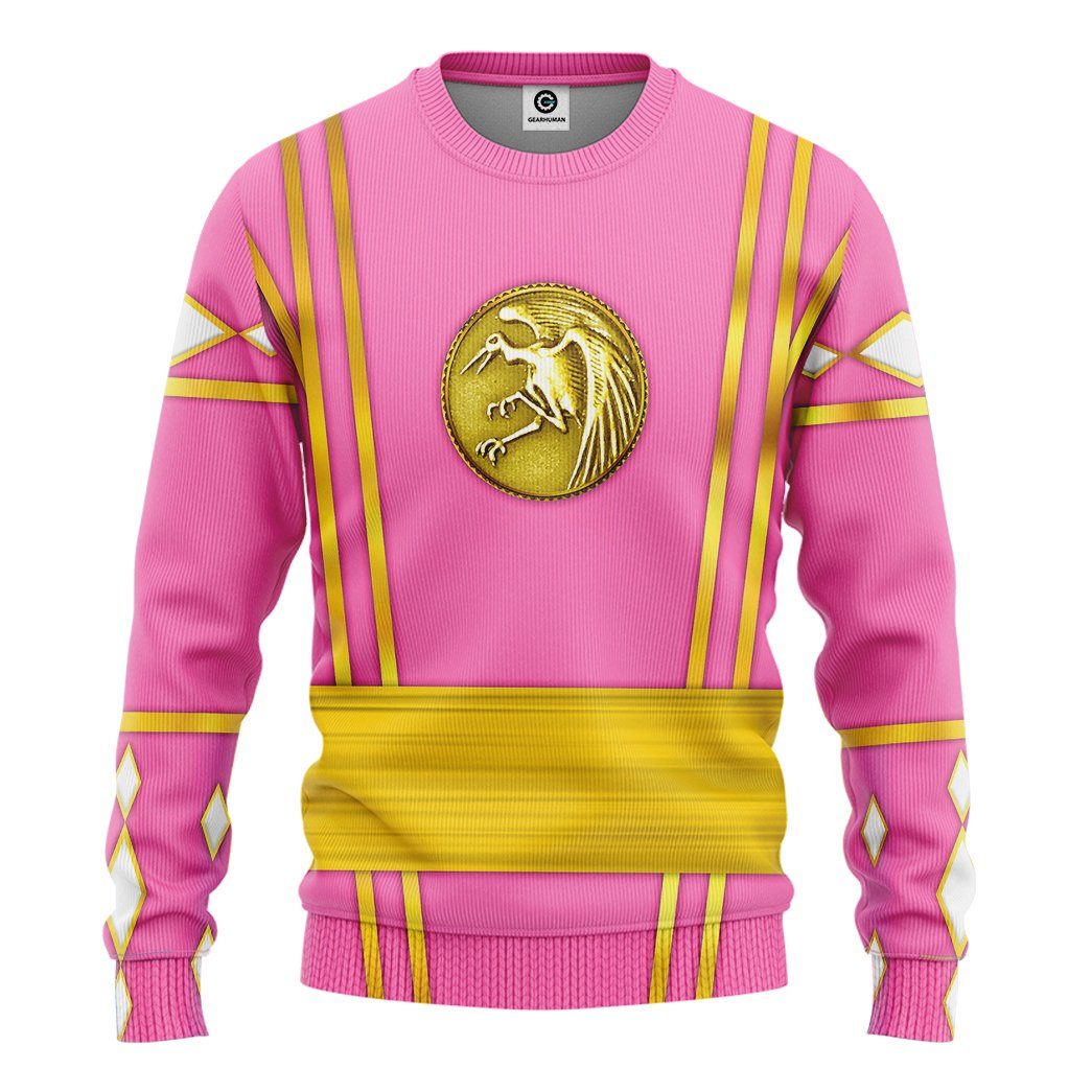 Klothek 3D Pink Ninja Mighty Morphin Power Rangers Custom Tshirt Ho | Price in USA, Best Quality