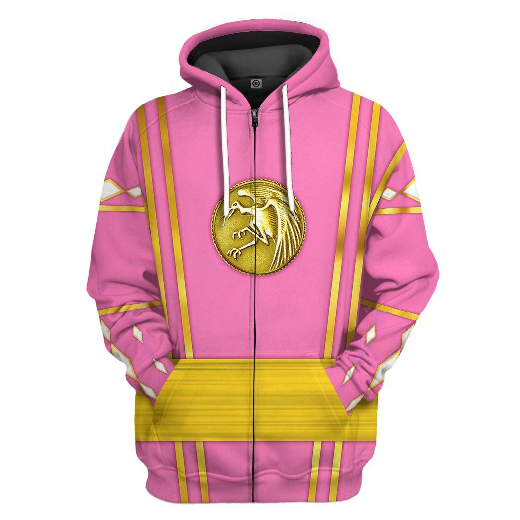 Klothek 3D Pink Ninja Mighty Morphin Power Rangers Custom Tshirt Ho | Price in USA, Best Quality