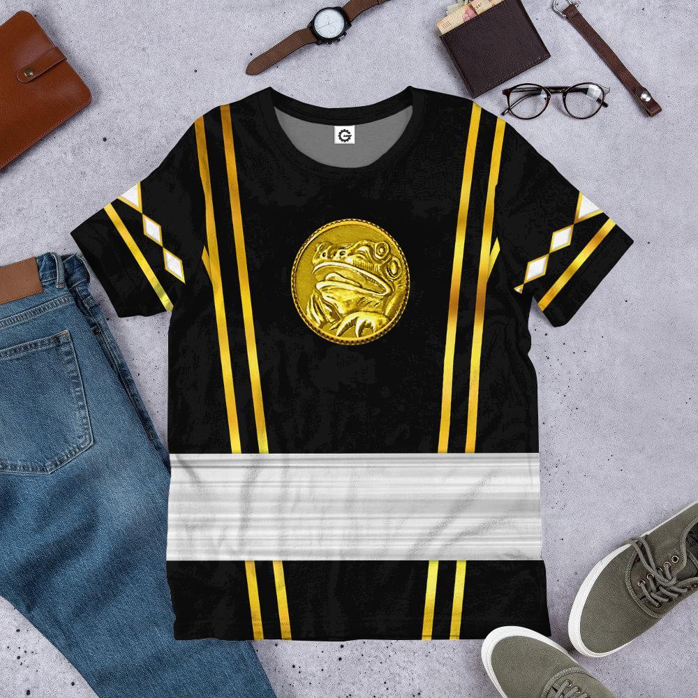 Klothek 3D Black Ninja Mighty Morphin Power Rangers Custom Tshirt H | Price in USA, Best Quality