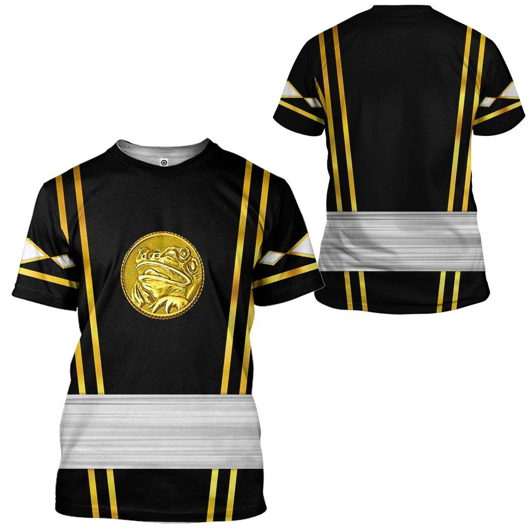 Klothek 3D Black Ninja Mighty Morphin Power Rangers Custom Tshirt H | Price in USA, Best Quality