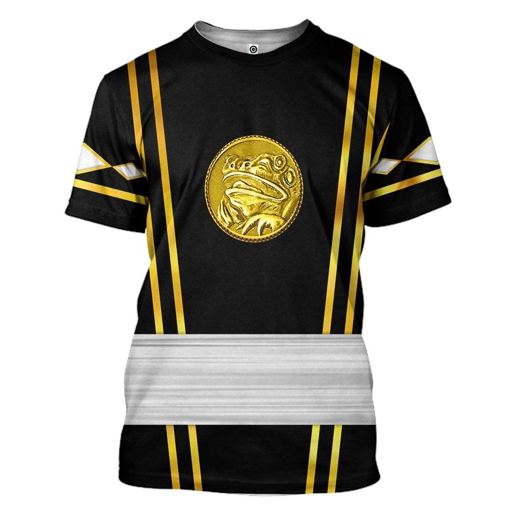 Klothek 3D Black Ninja Mighty Morphin Power Rangers Custom Tshirt H | Price in USA, Best Quality