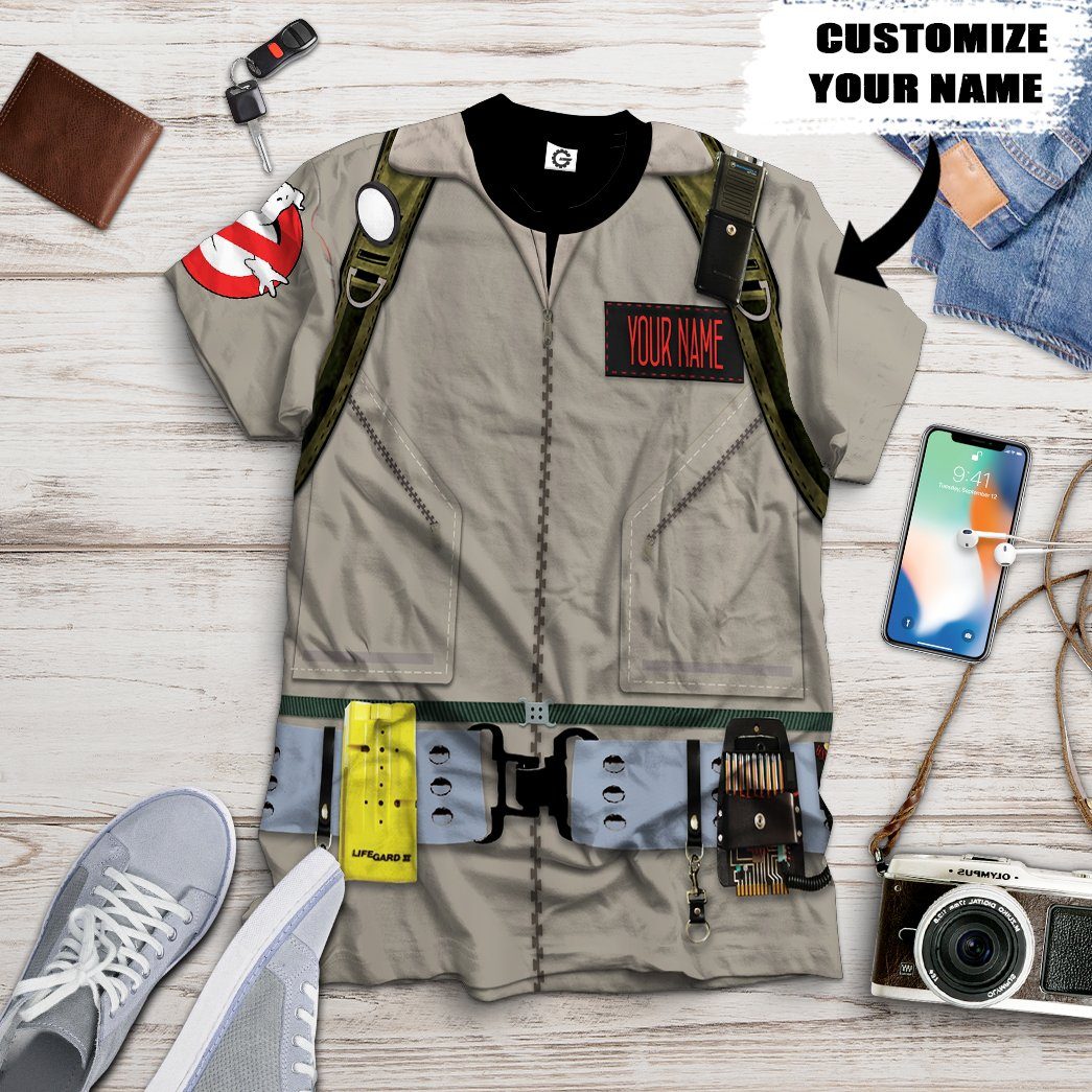 Klothek Ghostbusters 1984 Cosplay Custom Name Tshirt Hoodie Apparel | Price in USA, Best Quality