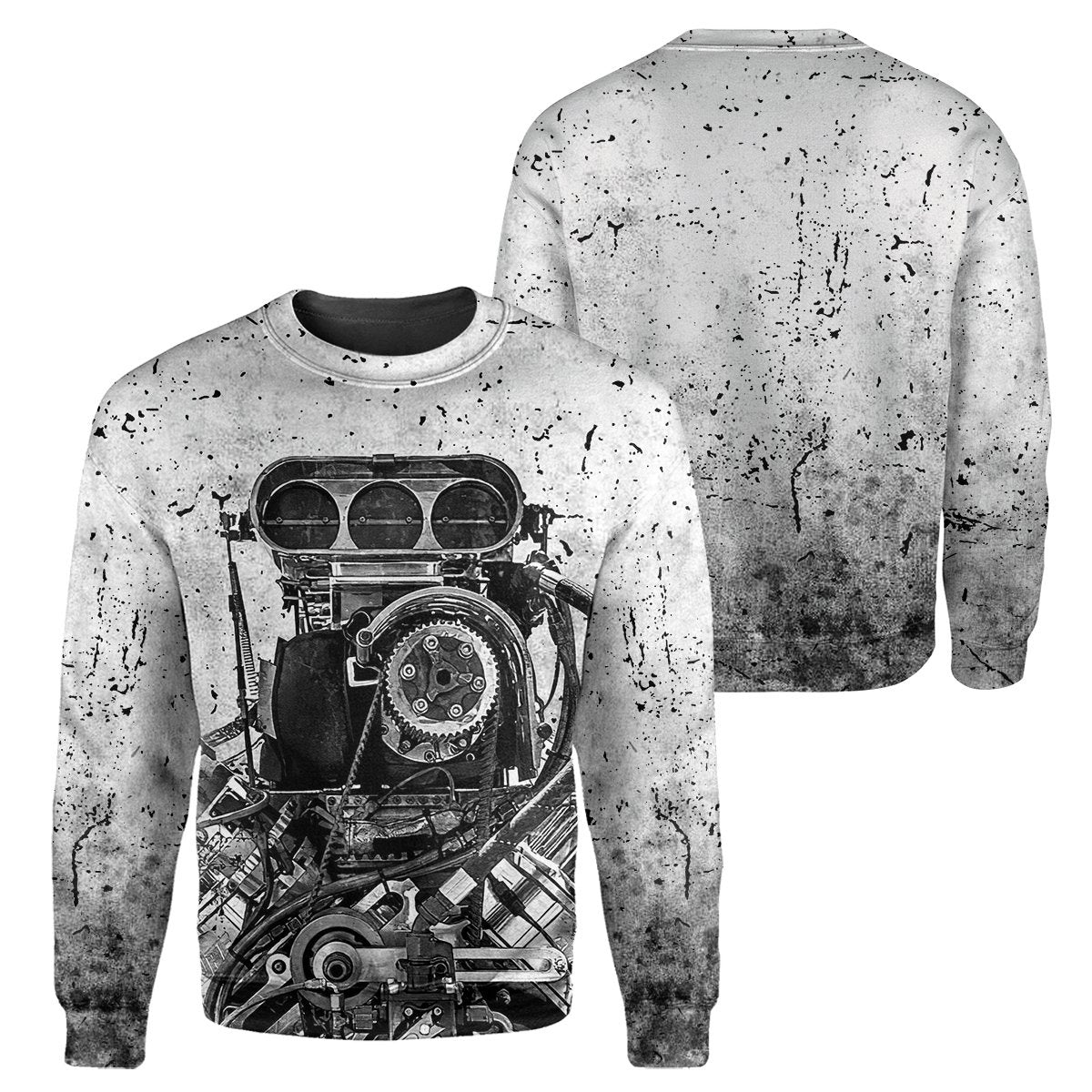 Klothek Grey Drag Racing- 3D All Over Printed Shirt | Price in USA, Best Quality