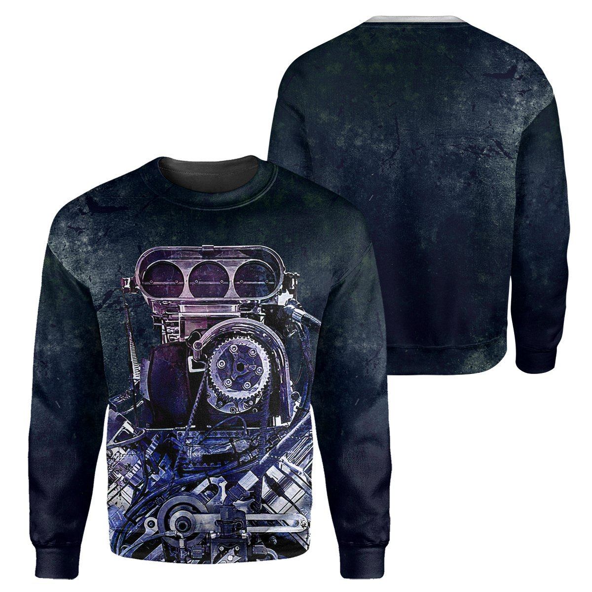 Klothek Navy Drag Racing- 3D All Over Printed Shirt | Price in USA, Best Quality