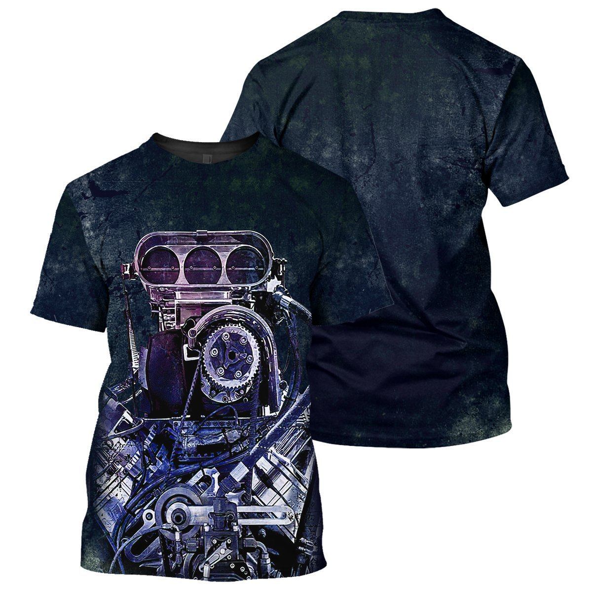 Klothek Navy Drag Racing- 3D All Over Printed Shirt | Price in USA, Best Quality