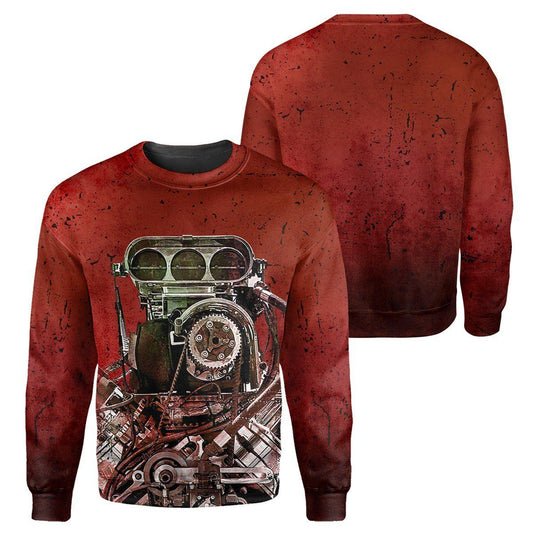 Klothek Red Drag Racing- 3D All Over Printed Shirt | Price in USA, Best Quality