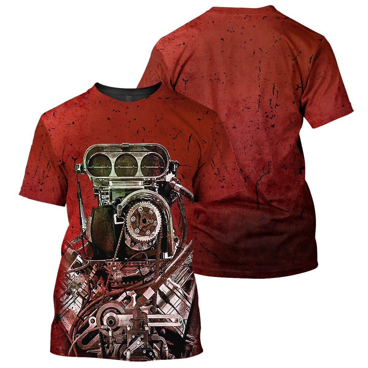 Klothek Red Drag Racing- 3D All Over Printed Shirt | Price in USA, Best Quality