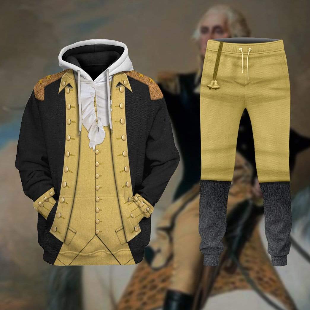 Klothek Hoodie Custom George Washington T-shirt - Hoodies - Sweater | Price in USA, Best Quality