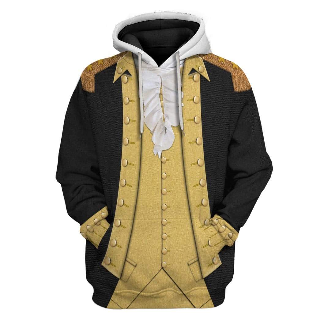 Klothek Hoodie Custom George Washington T-shirt - Hoodies - Sweater | Price in USA, Best Quality