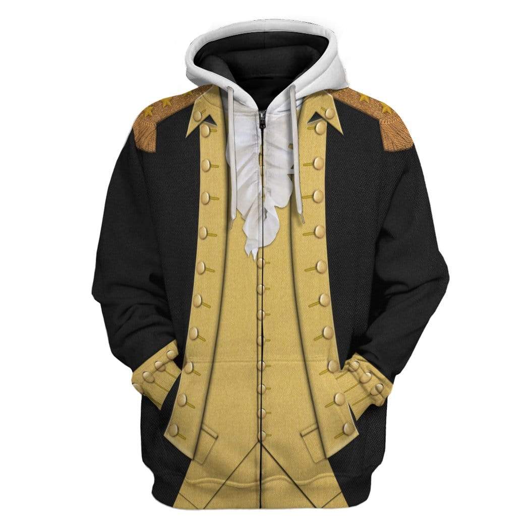 Klothek Hoodie Custom George Washington T-shirt - Hoodies - Sweater | Price in USA, Best Quality