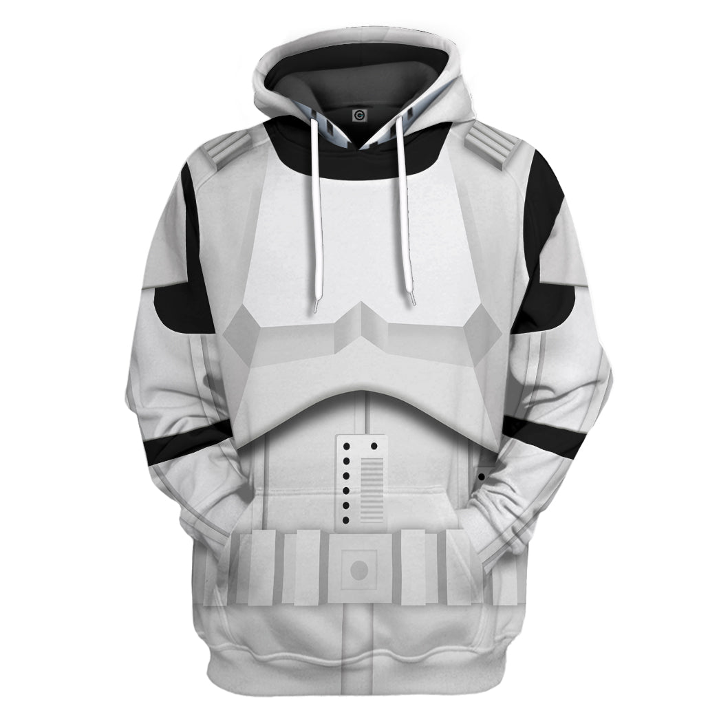 Klothek 3D Star Wars Stormtrooper Custom Tshirt Hoodie Apparel | Price in USA, Best Quality