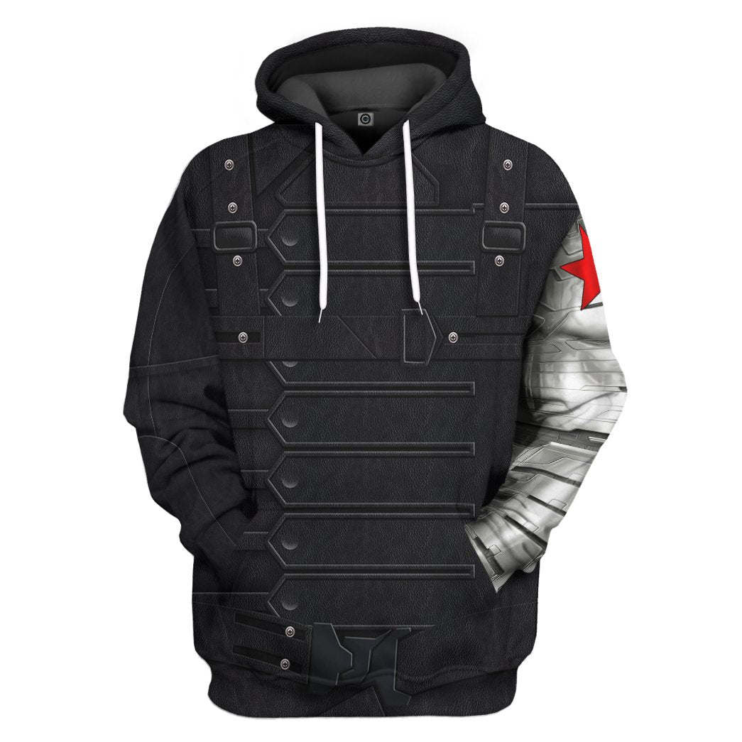 Klothek 3D Mrvl Bucky Barnes Winter Soldier Custom Tshirt Hoodie Ap | Price in USA, Best Quality