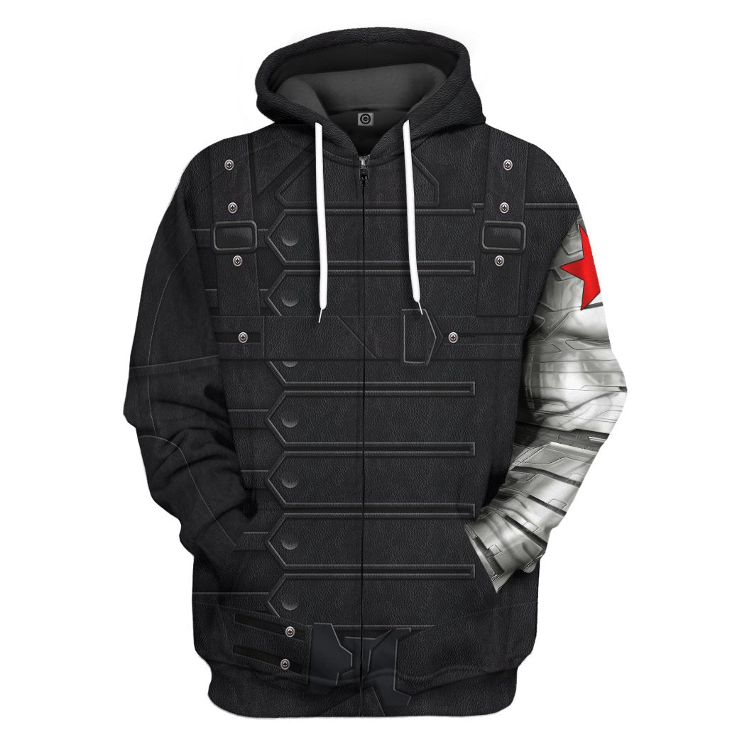 Klothek 3D Mrvl Bucky Barnes Winter Soldier Custom Tshirt Hoodie Ap | Price in USA, Best Quality