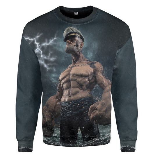 Klothek 3D Popeye Custom T-Shirts Hoodies Apparel | Price in USA, Best Quality