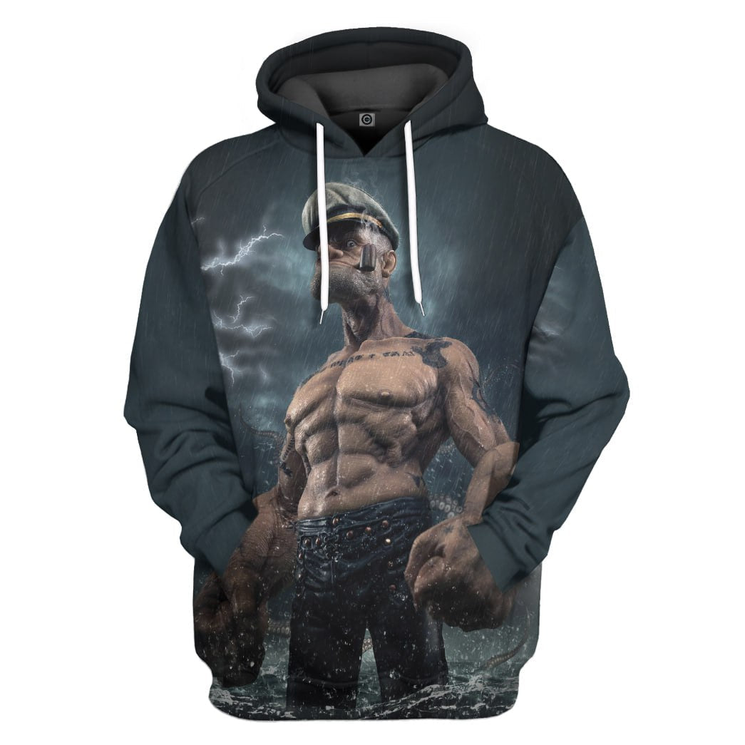 Klothek 3D Popeye Custom T-Shirts Hoodies Apparel | Price in USA, Best Quality