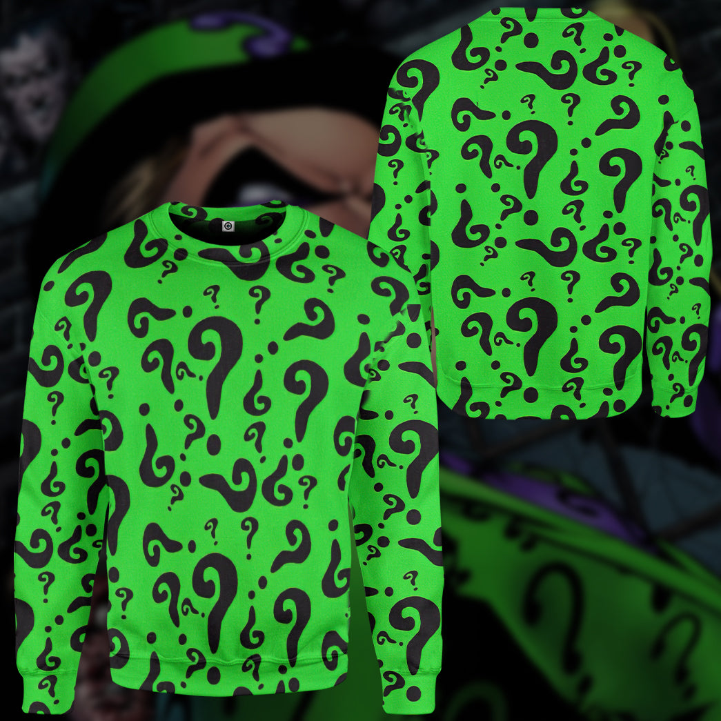 Klothek 3D DC The Riddler Custom TShirt Hoodie Apparel | Price in USA, Best Quality