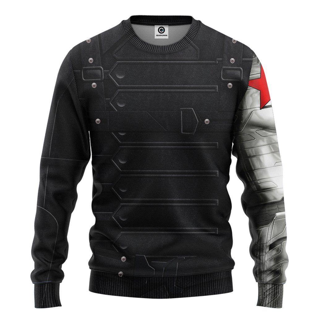 Klothek 3D Mrvl Bucky Barnes Winter Soldier Custom Tshirt Hoodie Ap | Price in USA, Best Quality