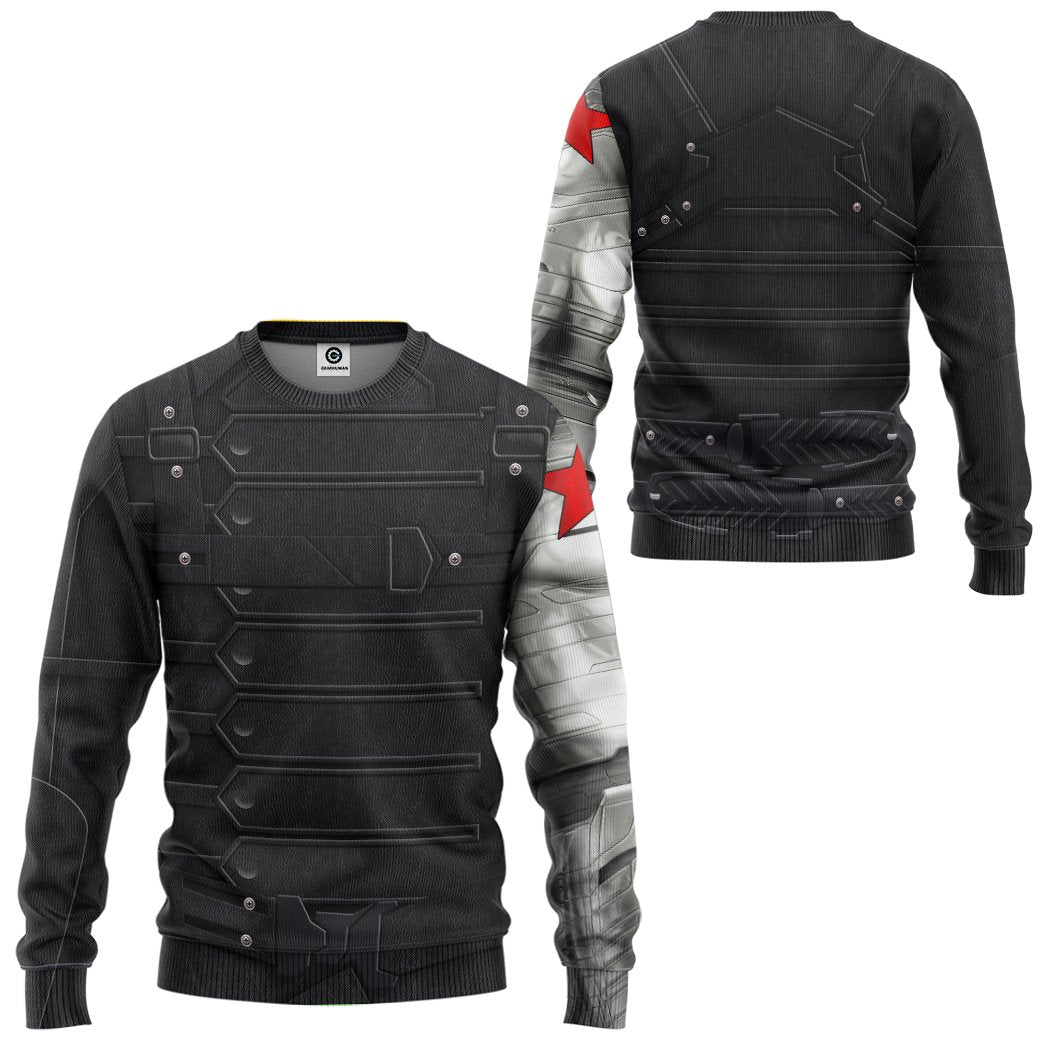 Klothek 3D Mrvl Bucky Barnes Winter Soldier Custom Tshirt Hoodie Ap | Price in USA, Best Quality