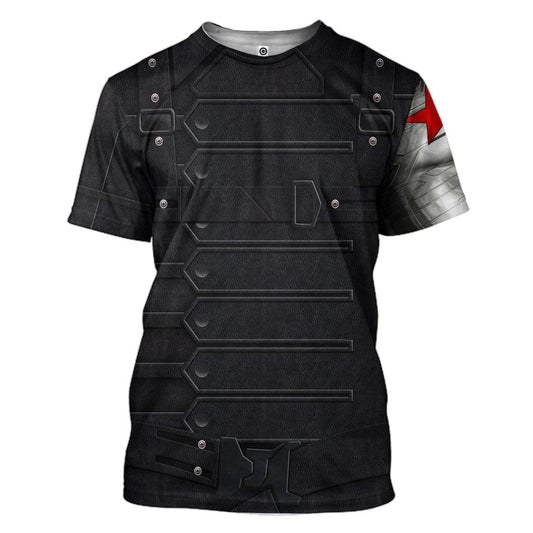 Klothek 3D Mrvl Bucky Barnes Winter Soldier Custom Tshirt Hoodie Ap | Price in USA, Best Quality