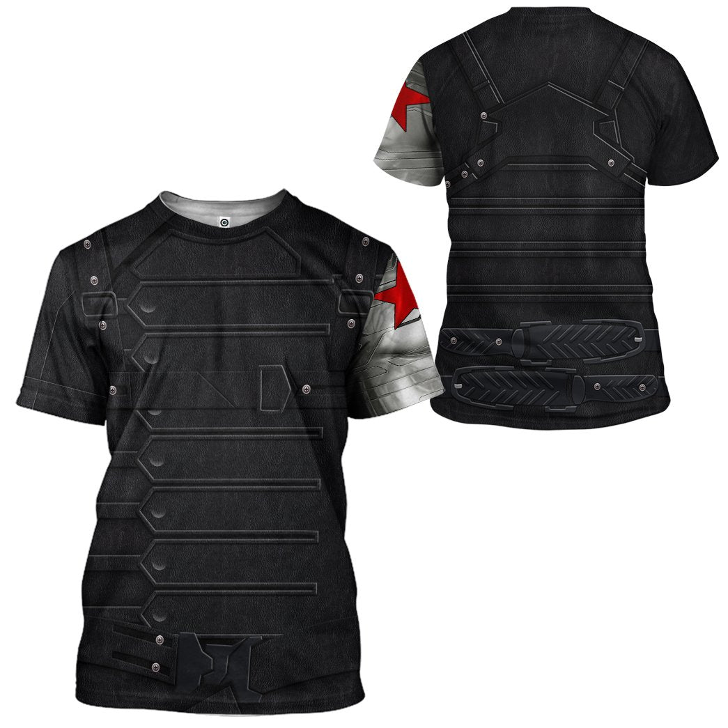 Klothek 3D Mrvl Bucky Barnes Winter Soldier Custom Tshirt Hoodie Ap | Price in USA, Best Quality