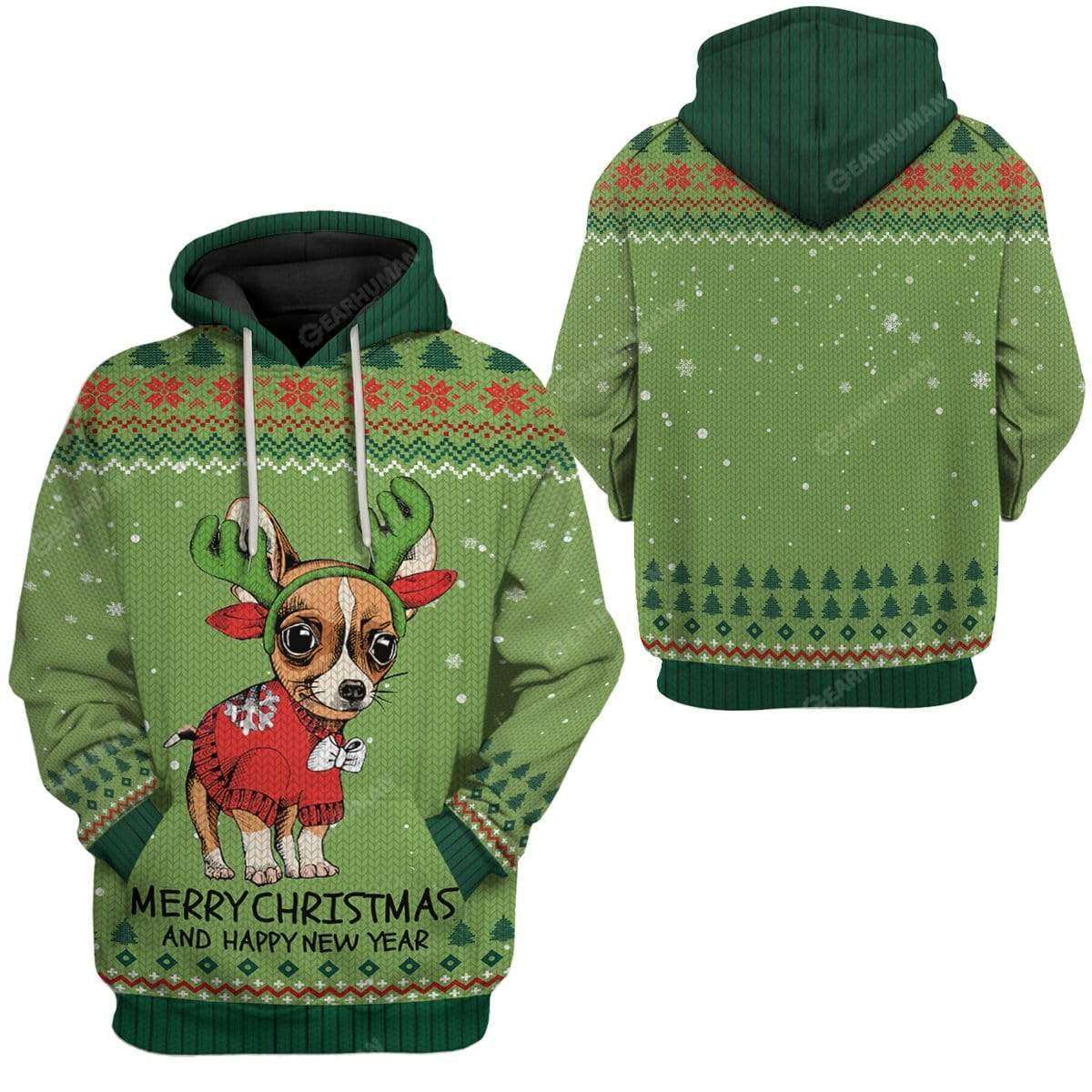 Klothek Ugly Chihuahua Christmas Hoodie T-Shirts Apparel | Price in USA, Best Quality