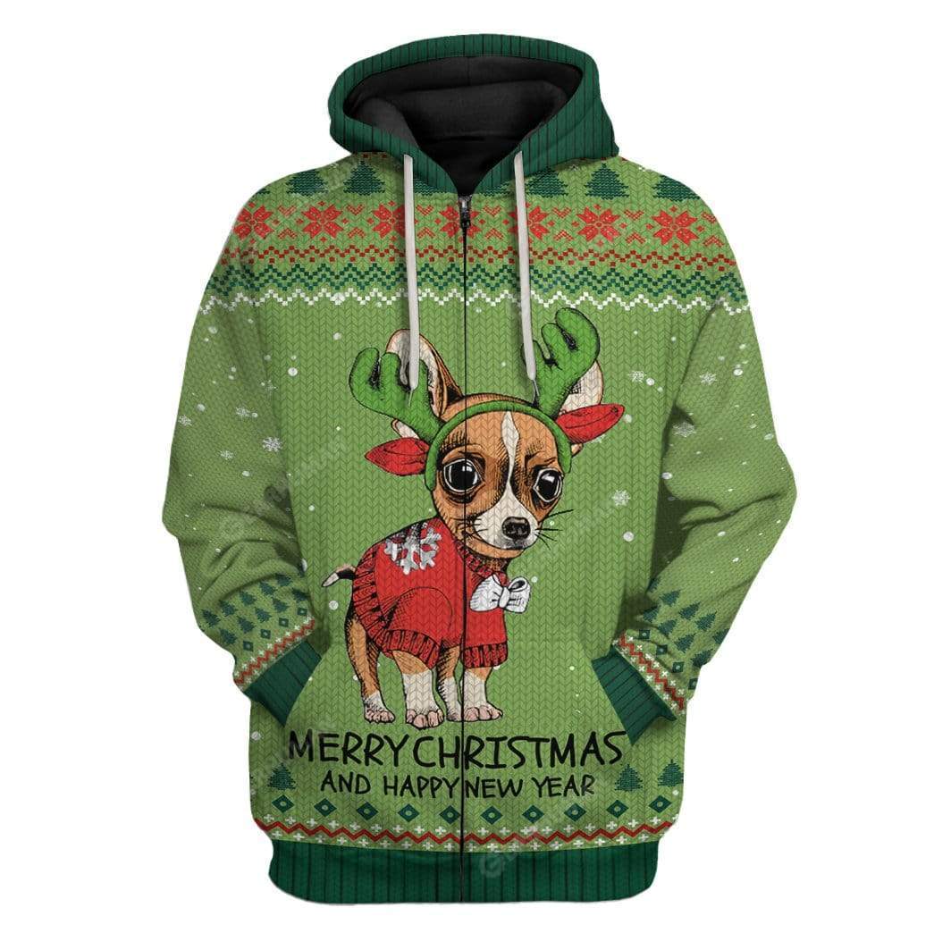 Klothek Ugly Chihuahua Christmas Hoodie T-Shirts Apparel | Price in USA, Best Quality