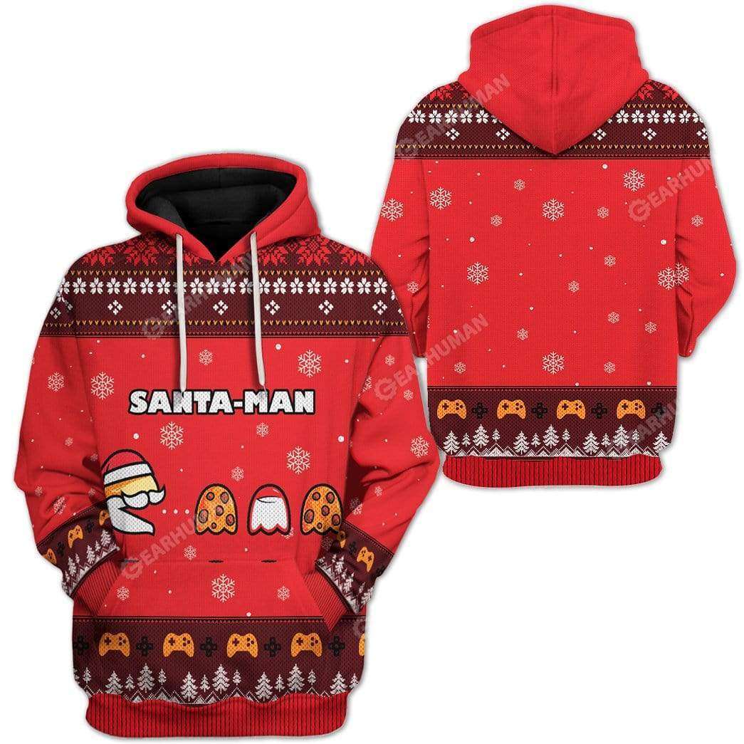 Klothek Ugly Christmas Santa Man Hoodie T-Shirts Apparel | Price in USA, Best Quality