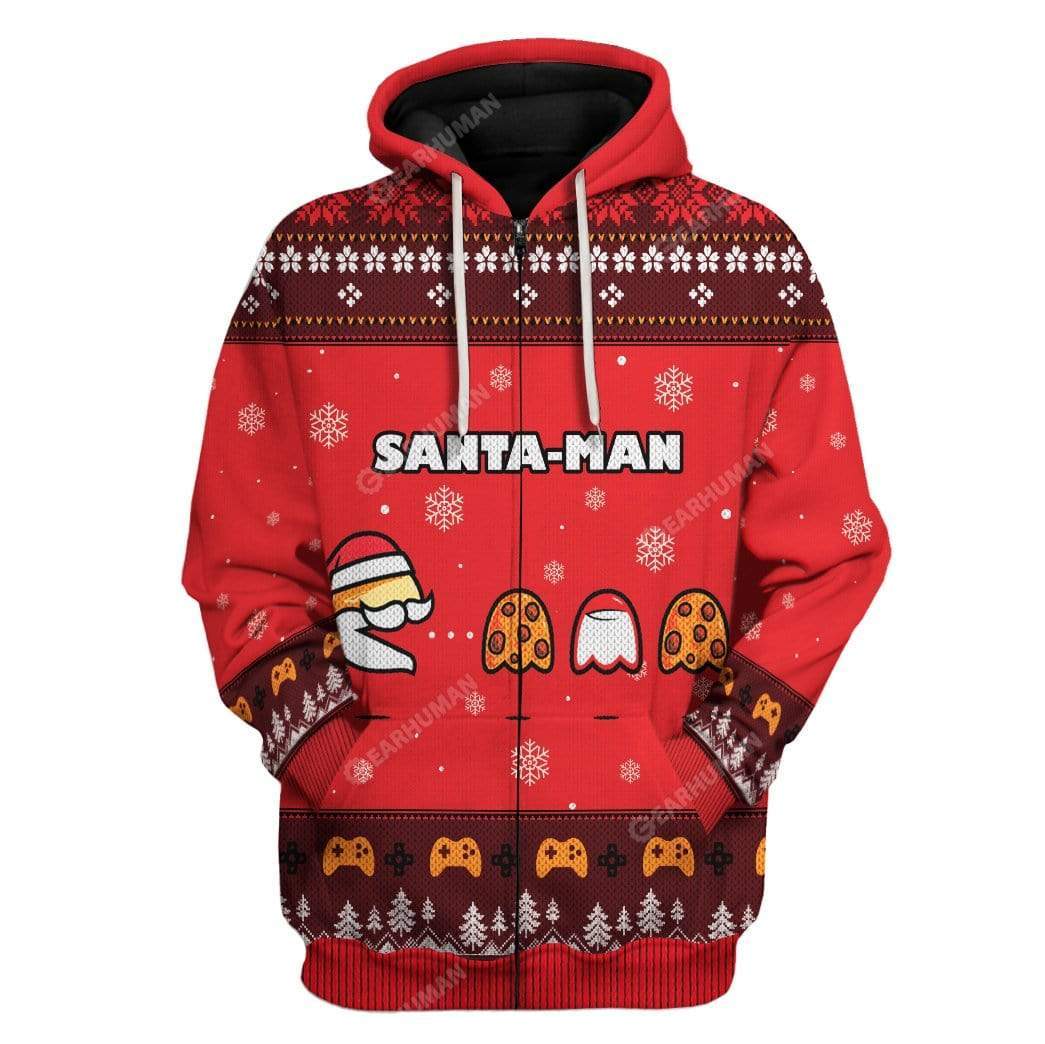 Klothek Ugly Christmas Santa Man Hoodie T-Shirts Apparel | Price in USA, Best Quality