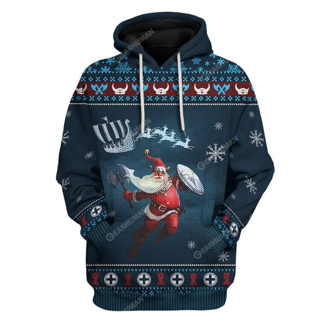 Klothek Ugly Merry Viking Christmas Custom T-Shirts Hoodies Apparel | Price in USA, Best Quality