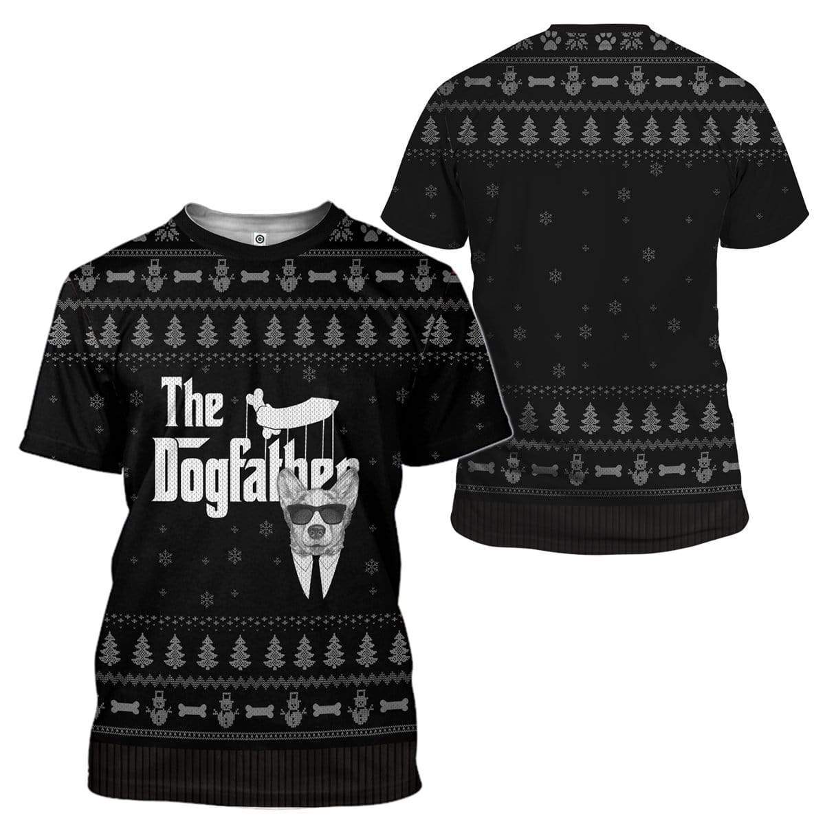 Klothek Ugly The DogFather Corgi Christmas Custom T-Shirts Hoodies | Price in USA, Best Quality