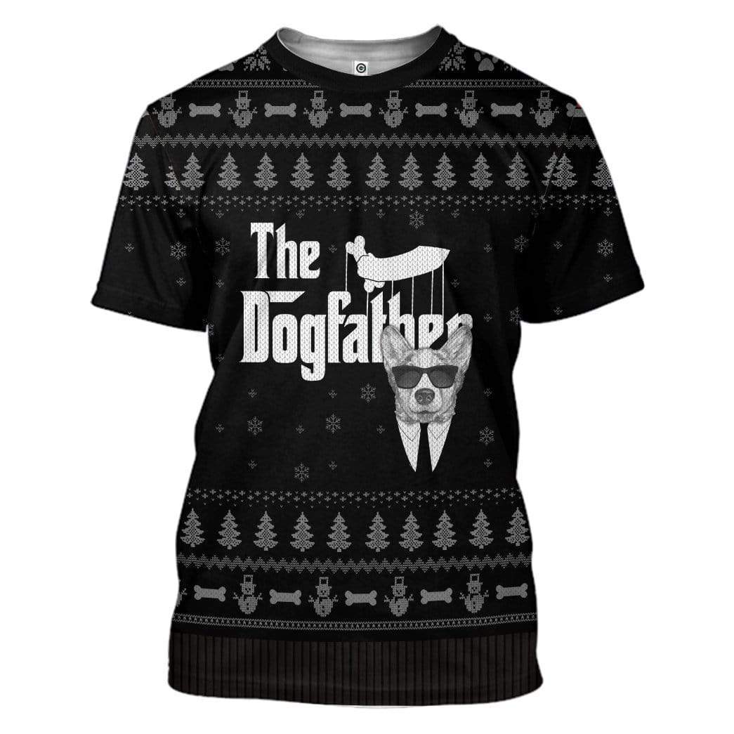 Klothek Ugly The DogFather Corgi Christmas Custom T-Shirts Hoodies | Price in USA, Best Quality