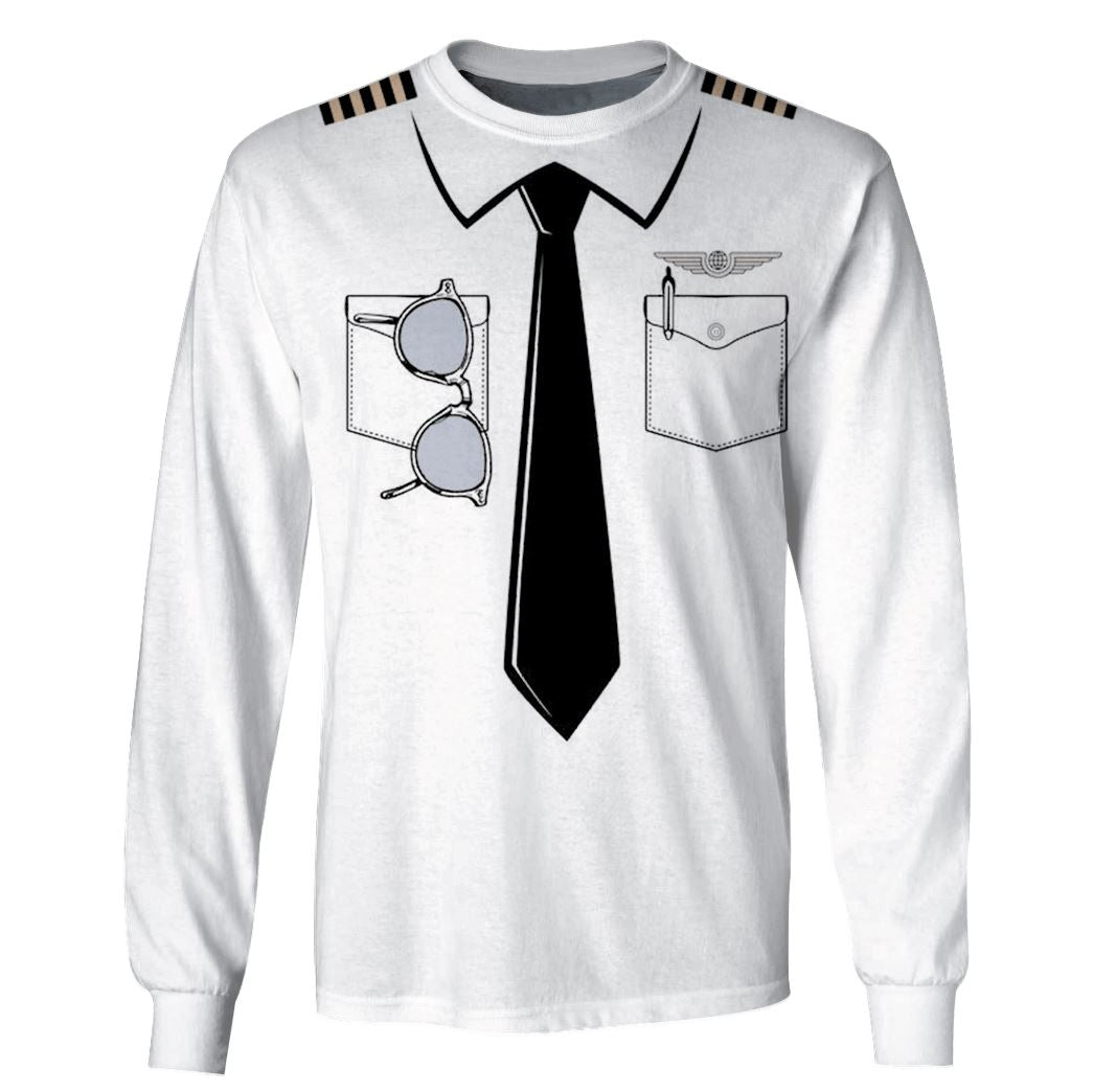 Klothek Uniform Of Pilot Custom T-shirt - Hoodies Apparel | Price in USA, Best Quality